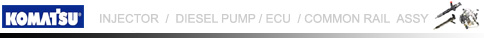 komatsu Injector,diesel pump,ecu, common rail assy